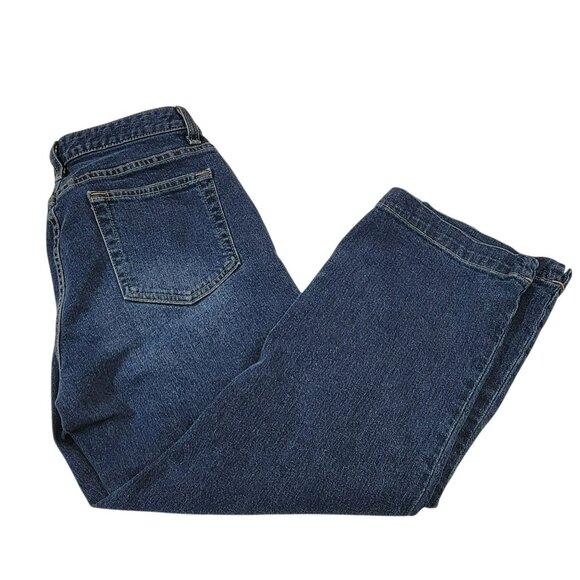 Gap Boot Leg Capri Stretch Jeans,Women 8R, Medium Wash Denim Blue, igh Rise, EUC - Picture 1 of 12
